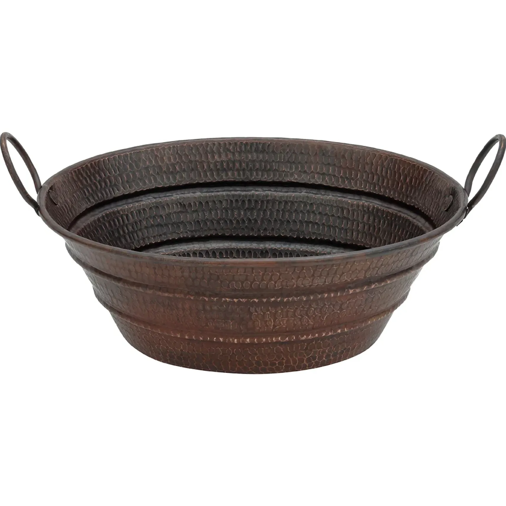 Premier Copper Products 19" Oval Copper Bathroom Sink, Oil Rubbed Bronze, VOB16DB