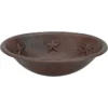 Premier Copper Products 19" Oval Copper Bathroom Sink, Oil Rubbed Bronze, LO19RSTDB