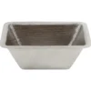 Premier Copper Products 17" Copper Bar/Prep Sink, Nickel, BRECEN3