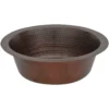 Premier Copper Products 14" Copper Bar/Prep Sink, Oil Rubbed Bronze, BR14DB3
