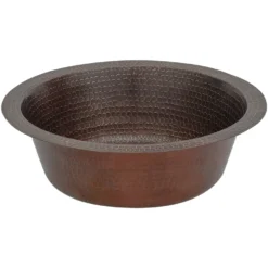 Premier Copper Products 14" Copper Bar/Prep Sink, Oil Rubbed Bronze, BR14DB3