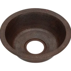 Premier Copper Products 14" Copper Bar/Prep Sink, Oil Rubbed Bronze, BR14DB3