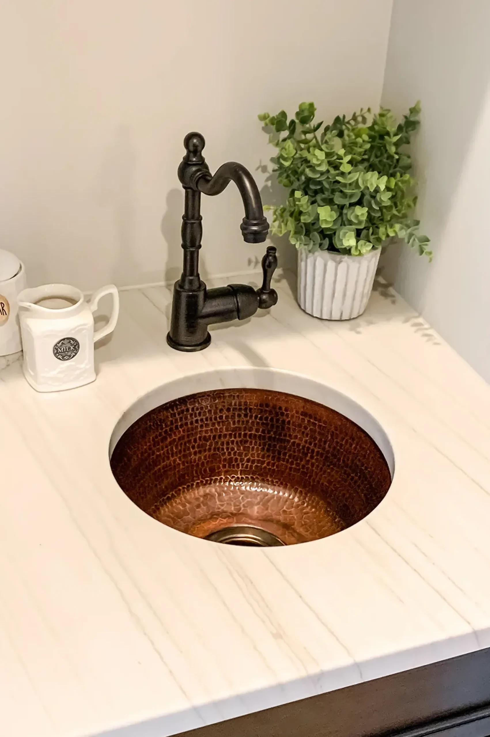 Premier Copper Products 14" Copper Bar/Prep Sink, Oil Rubbed Bronze, BR14DB3