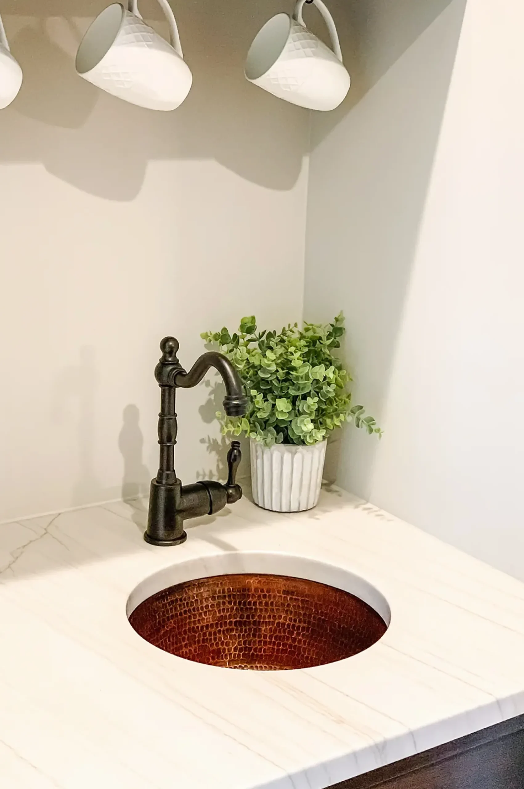 Premier Copper Products 14" Copper Bar/Prep Sink, Oil Rubbed Bronze, BR14DB3