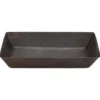 Premier Copper Products 20" Rectangle Copper Bathroom Sink, Oil Rubbed Bronze, VREC2014DB