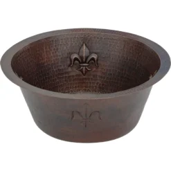 Premier Copper Products 16" Copper Bar/Prep Sink, Oil Rubbed Bronze, BR16FDB2
