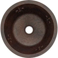 Premier Copper Products 16" Copper Bar/Prep Sink, Oil Rubbed Bronze, BR16FDB2
