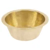 Premier Copper Products 14" Round Terra Firma Brass Bar/Prep Sink, TFBR14PB2