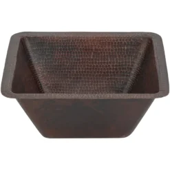 Premier Copper Products 15" Copper Bar/Prep Sink, Oil Rubbed Bronze, BS15DB2
