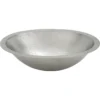 Premier Copper Products 17" Oval Copper Bathroom Sink, Nickel, LO17FEN