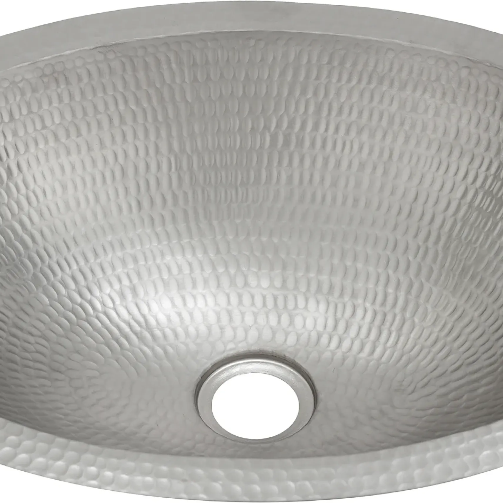 Premier Copper Products 17" Oval Copper Bathroom Sink, Nickel, LO17FEN