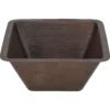 Premier Copper Products 17" Copper Bar/Prep Sink, Oil Rubbed Bronze, BS17DB