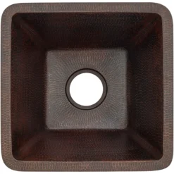 Premier Copper Products 17" Copper Bar/Prep Sink, Oil Rubbed Bronze, BS17DB
