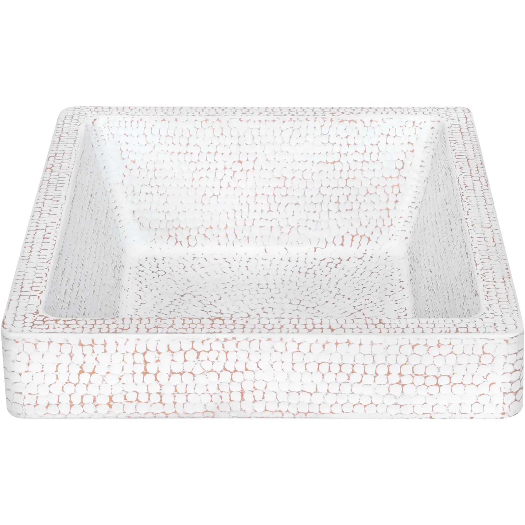 Premier Copper Products 17" x 14" Rectangle Vessel - Above Counter Copper Bathroom Sink, Glazed White, 17 Gauge, VREC17SKWHT