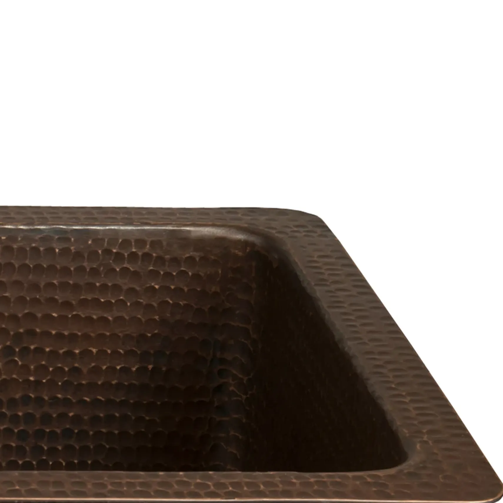 Premier Copper Products 28" Rectangle Hammered Copper Bar/Prep Sink with 3.5" Drain Opening, Matching Drain and Accessories, Oil Rubbed Bronze, BSP5_BREC28DB-D