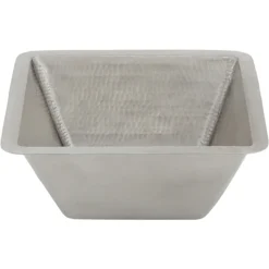 Premier Copper Products 15" Copper Bar/Prep Sink, Nickel, BS15EN3