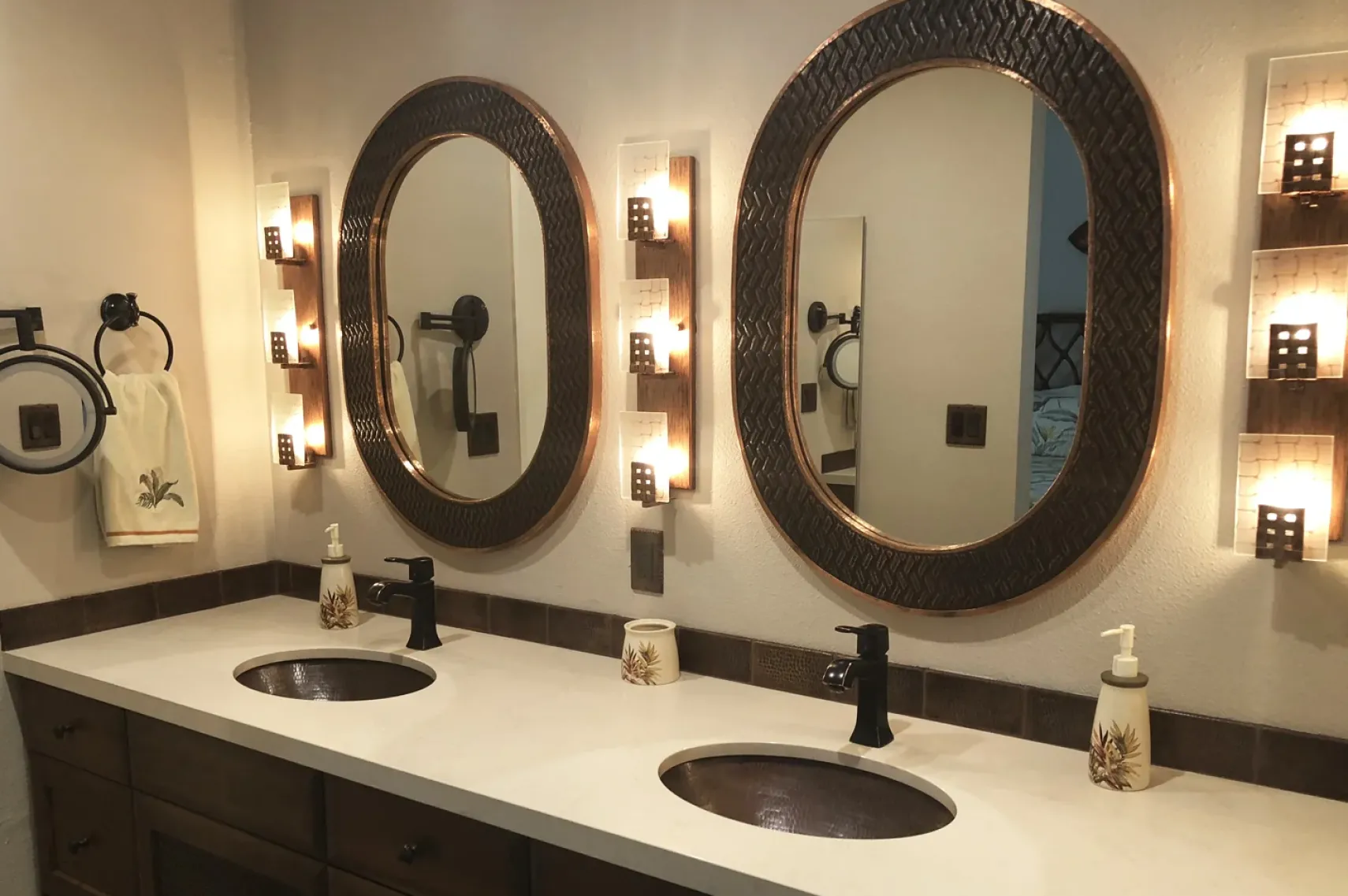 Premier Copper Products 19" Oval Copper Bathroom Sink, Oil Rubbed Bronze, LO19FDB