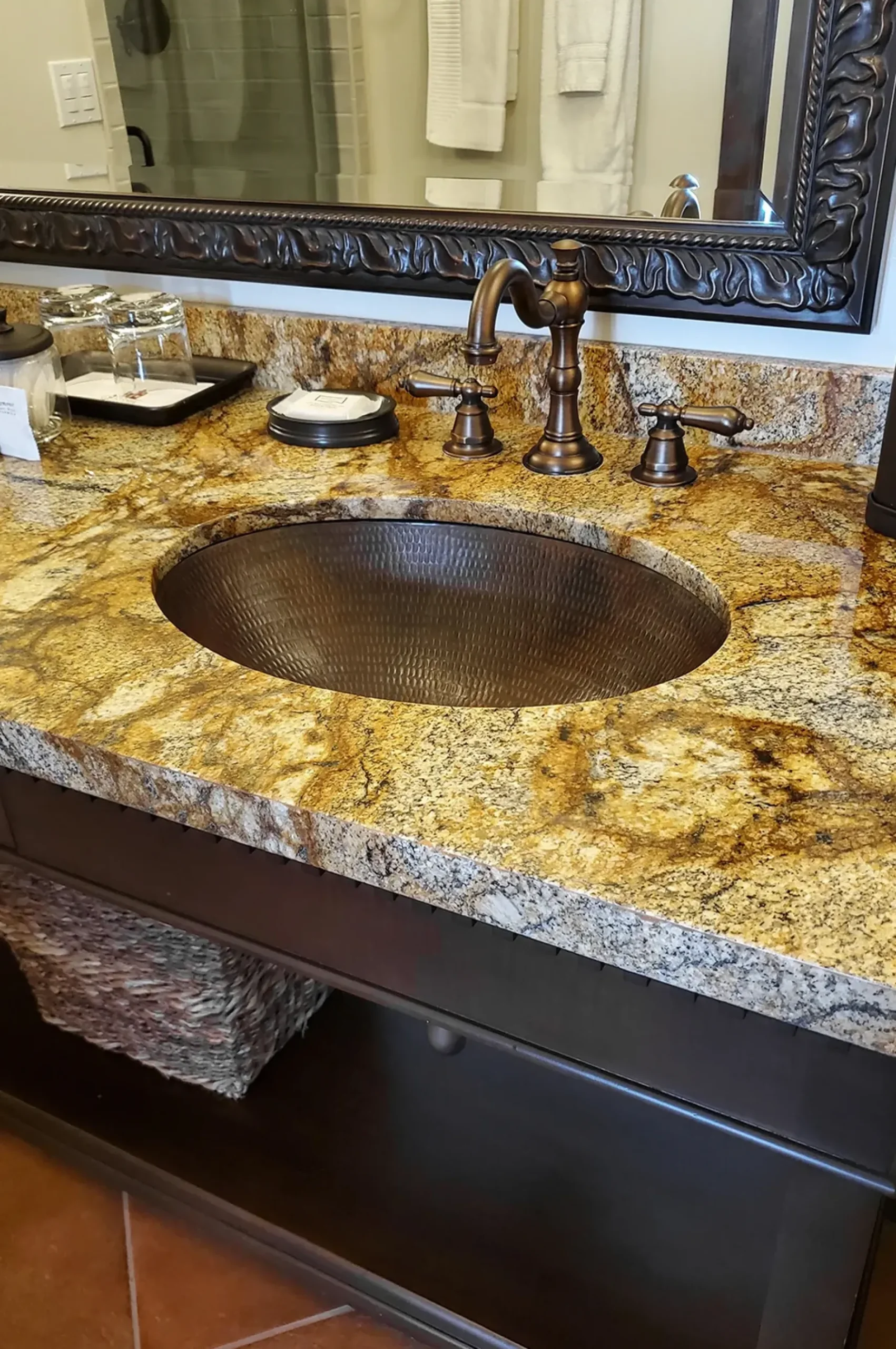Premier Copper Products 19" Oval Copper Bathroom Sink, Oil Rubbed Bronze, LO19FDB