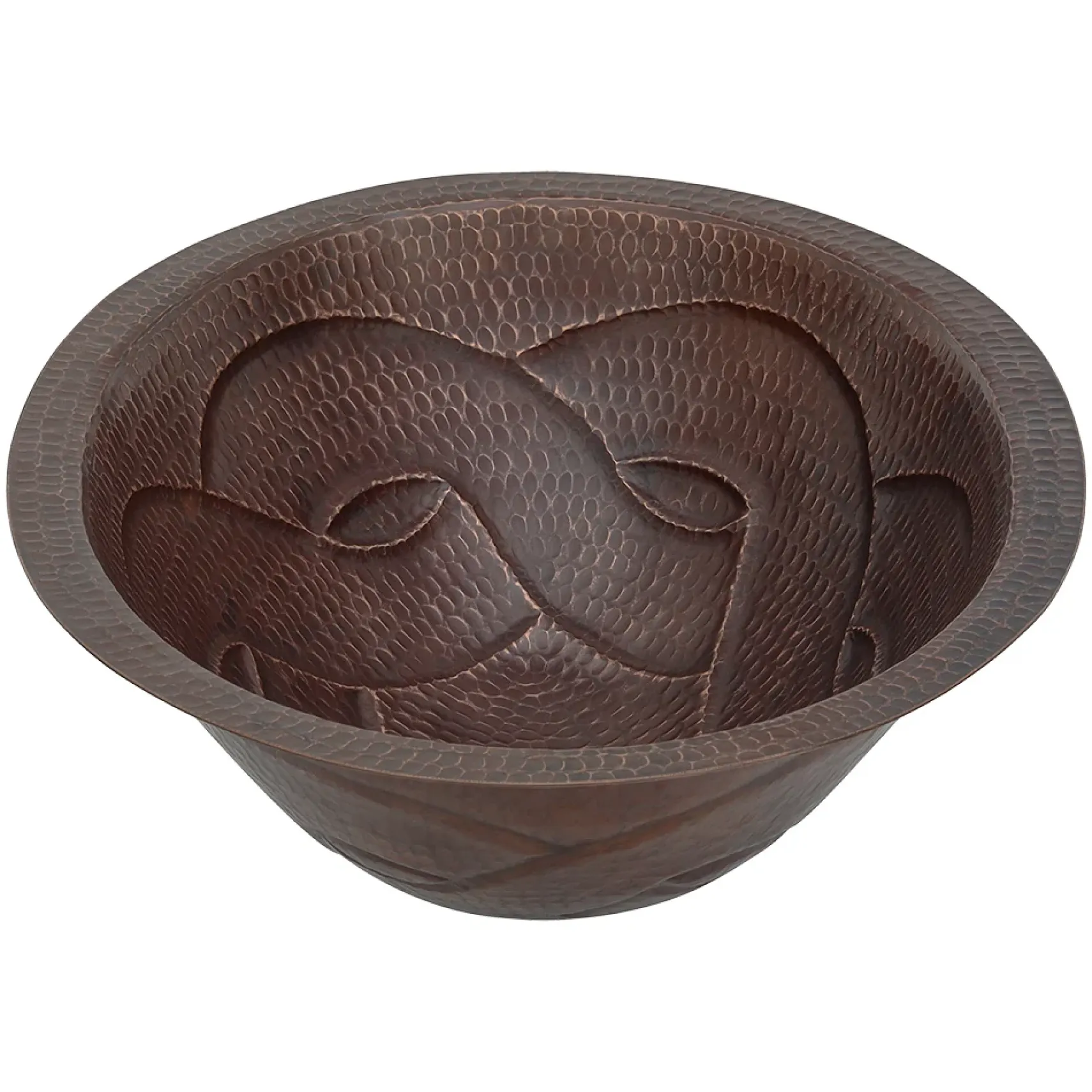 Premier Copper Products 19" Oval Copper Bathroom Sink, Oil Rubbed Bronze, LO19FBDDB