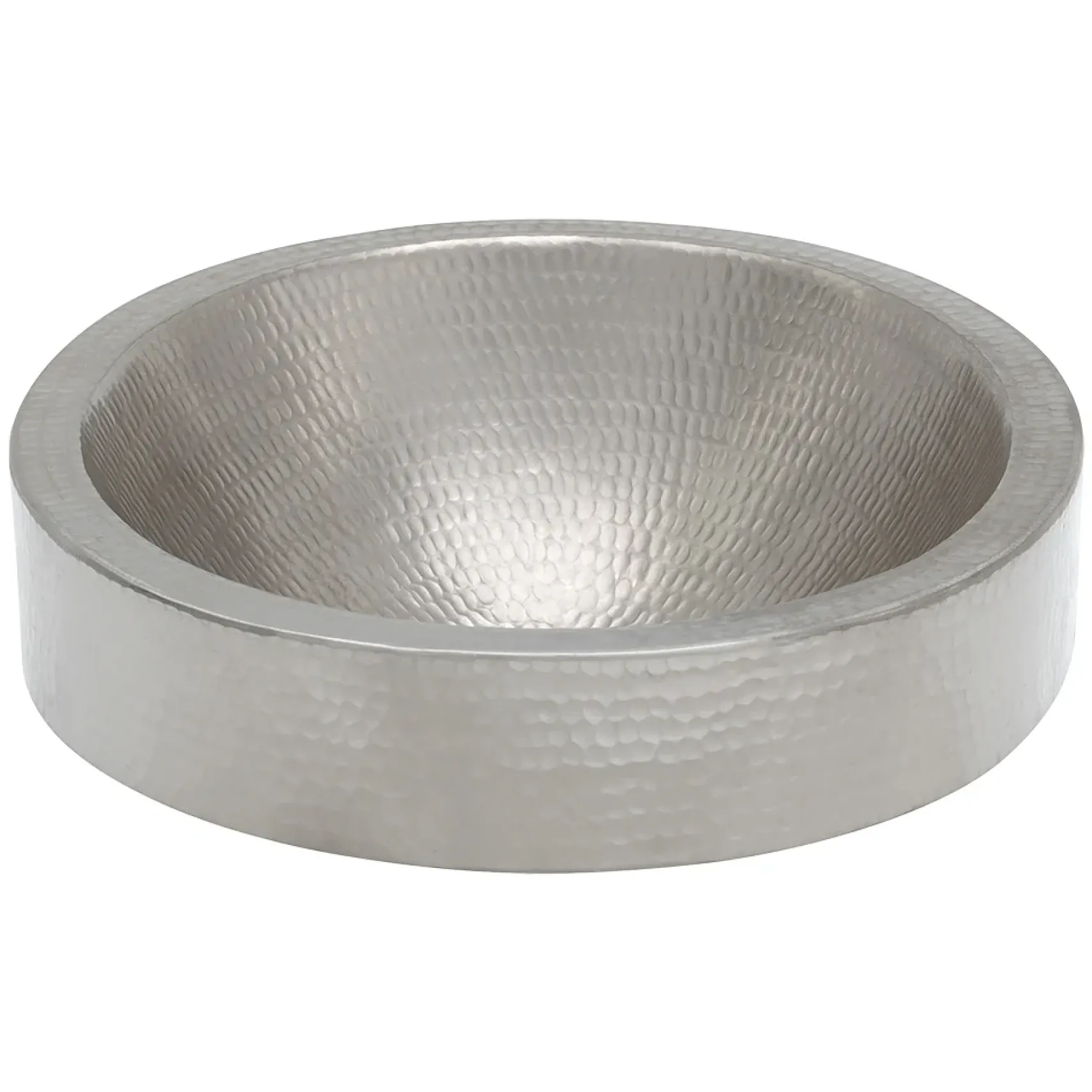 Premier Copper Products 18" Oval Copper Bathroom Sink, Nickel, VO18SKEN