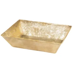Premier Copper Products 15" x 11" Rectangle Vessel - Above Counter Terra Firma Brass Bathroom Sink, TFVREC15PB
