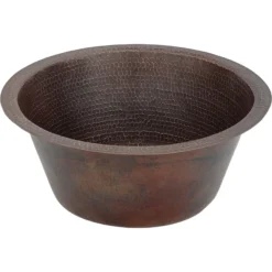 Premier Copper Products 16" Copper Bar/Prep Sink, Oil Rubbed Bronze, BR16DB3