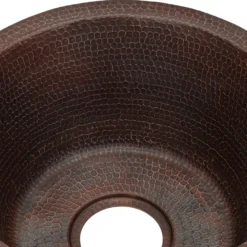 Premier Copper Products 16" Copper Bar/Prep Sink, Oil Rubbed Bronze, BR16DB3