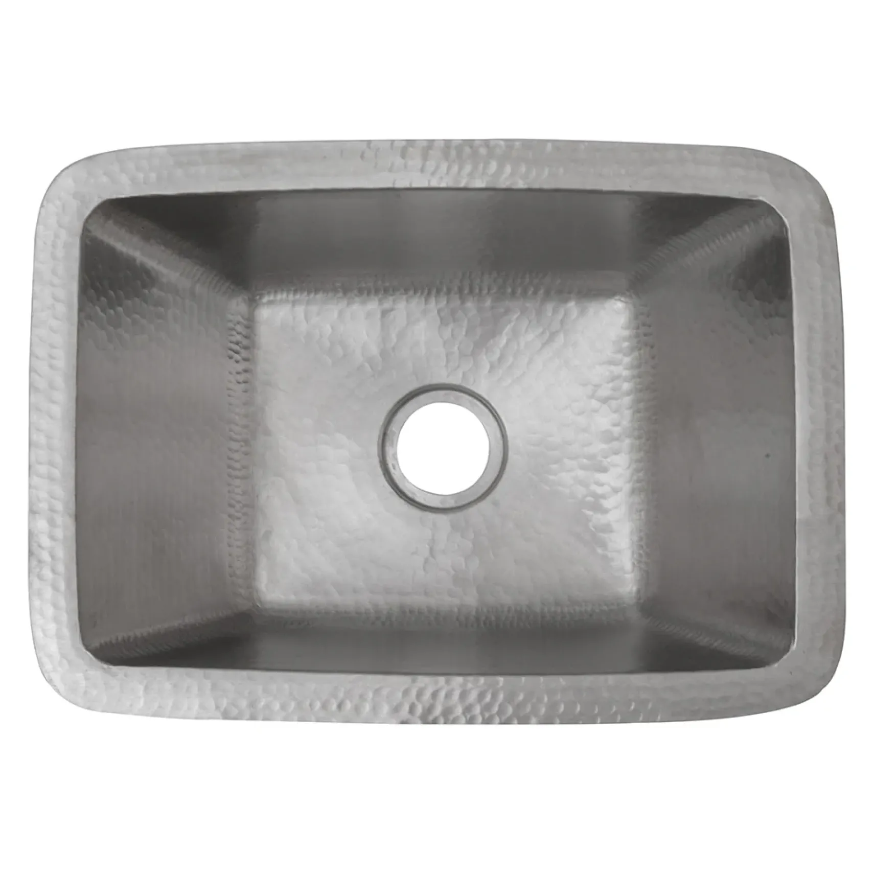 Premier Copper Products 17" Rectangle Copper Bar Sink in Nickel w/ 2" Drain Opening, Matching Drain and Accessories, BSP5_BRECEN2-B