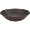 Premier Copper Products 17" Oval Copper Bathroom Sink, Oil Rubbed Bronze, VO17WDB