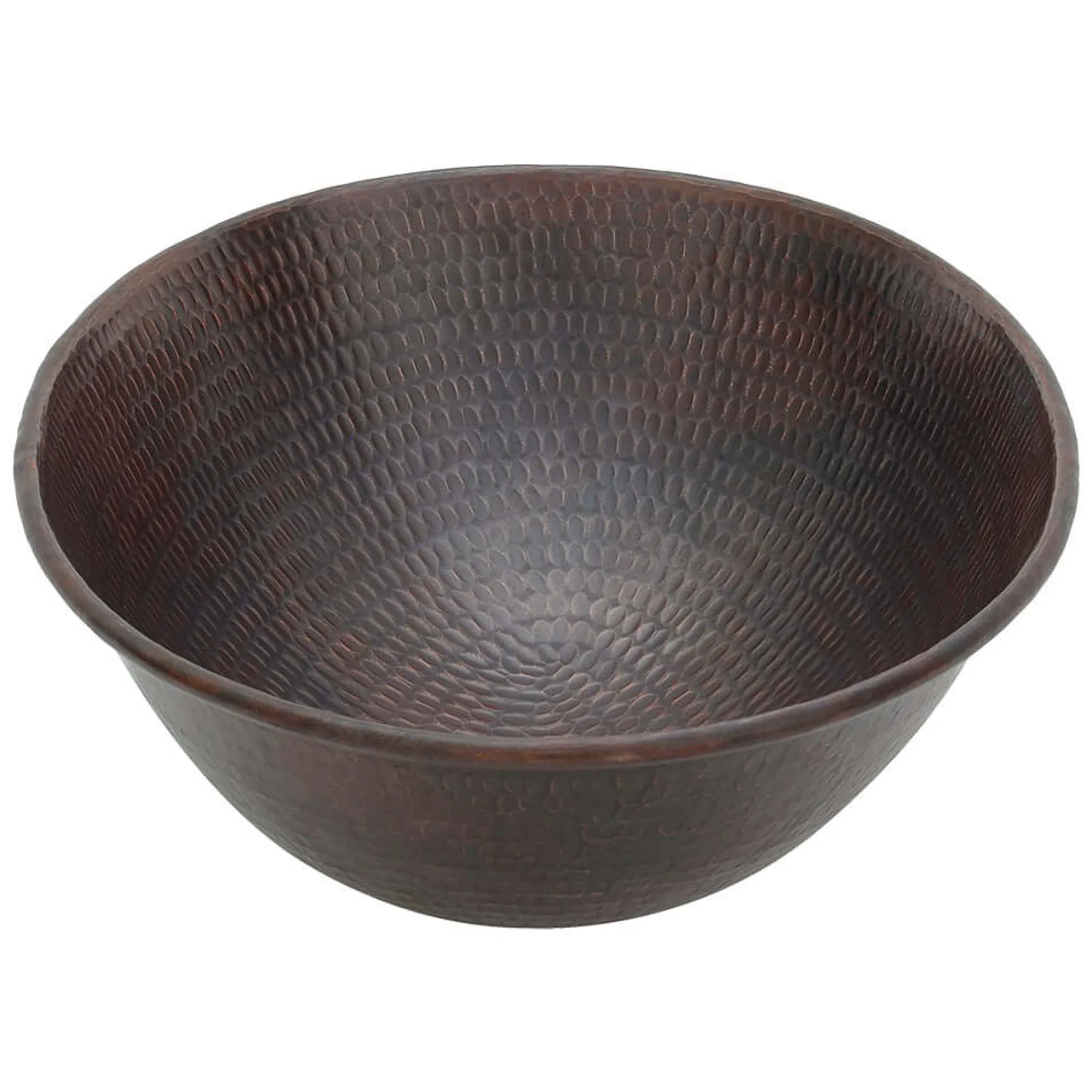 Premier Copper Products 17" Oval Copper Bathroom Sink, Oil Rubbed Bronze, VO17WDB