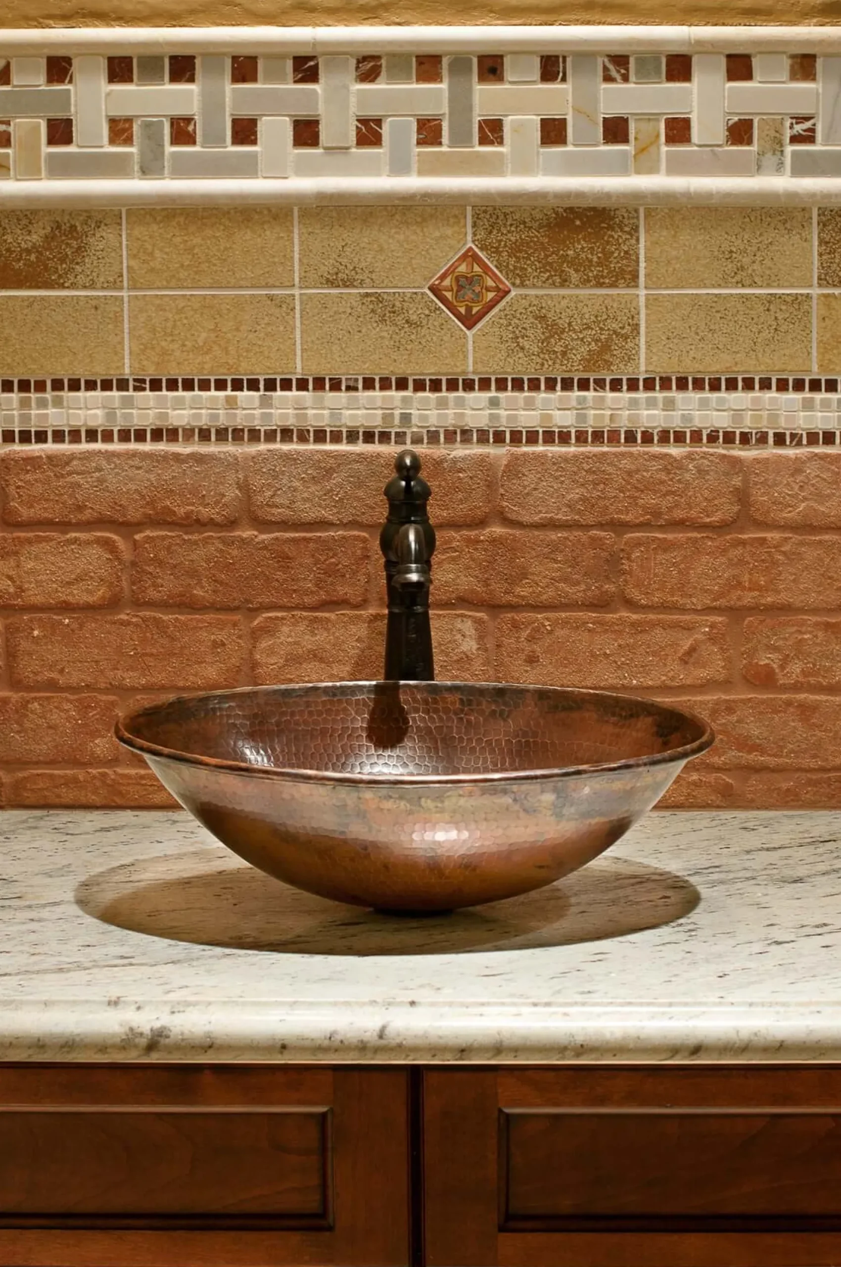 Premier Copper Products 17" Oval Copper Bathroom Sink, Oil Rubbed Bronze, VO17WDB