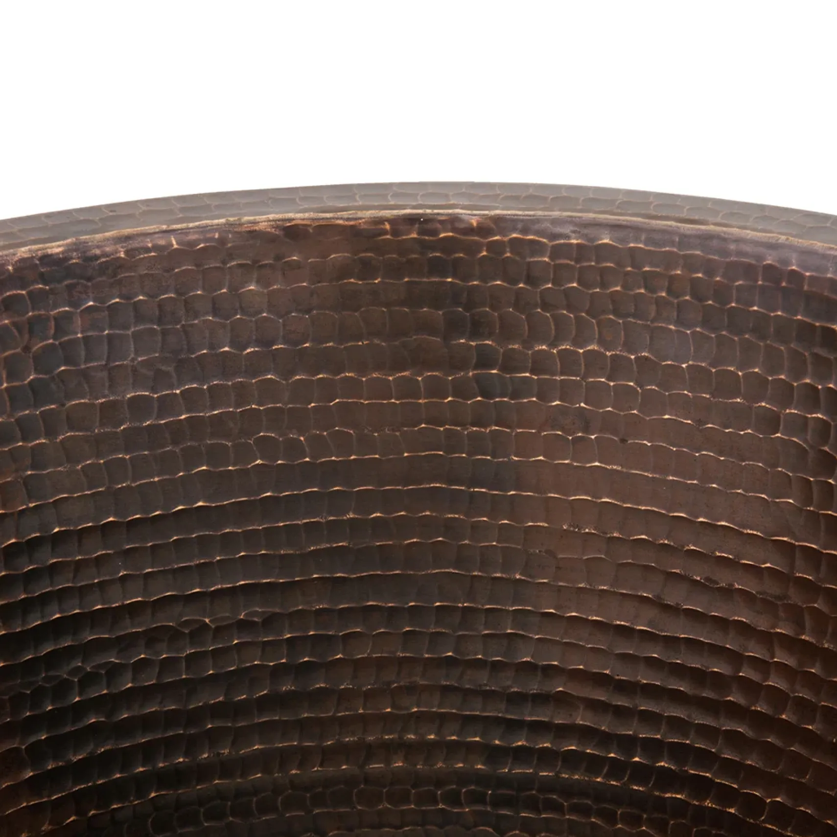 Premier Copper Products 16" Round Hammered Copper Bar Sink w/ 2" Drain Opening, Matching Drain and Accessories, Oil Rubbed Bronze, BSP5_BR16DB2-B
