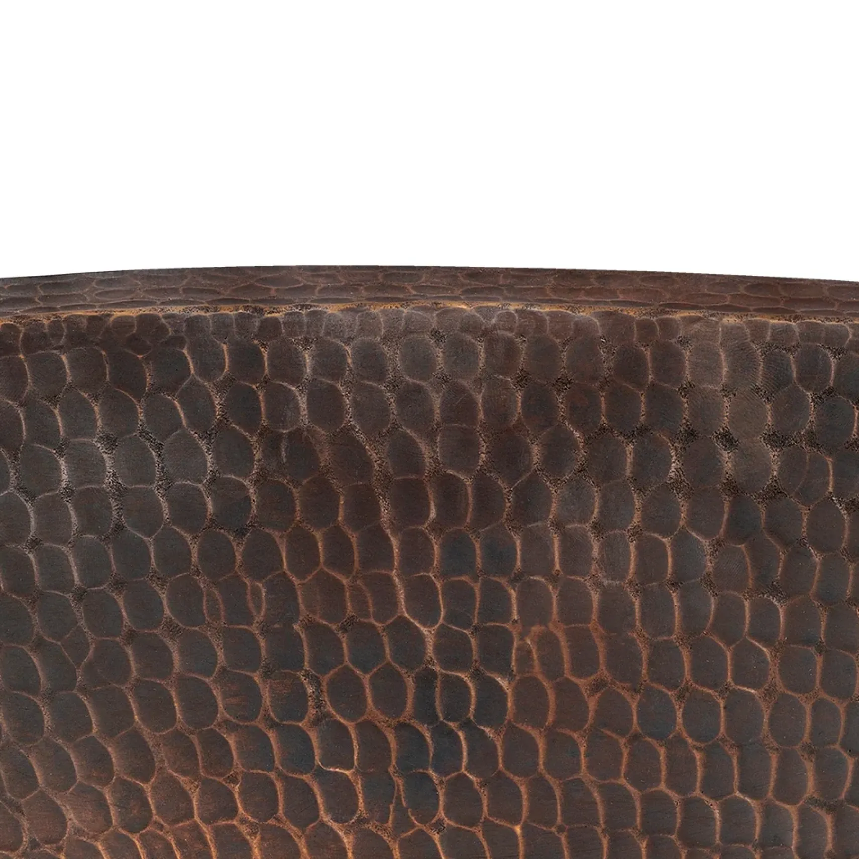 Premier Copper Products 15" Oval Under Counter Hammered Copper Bathroom Sink, Matching Drain and Accessories, Oil Rubbed Bronze, BSP5_LO15FDB-P