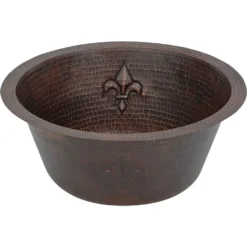 Premier Copper Products 16" Copper Bar/Prep Sink, Oil Rubbed Bronze, BR16FDB3