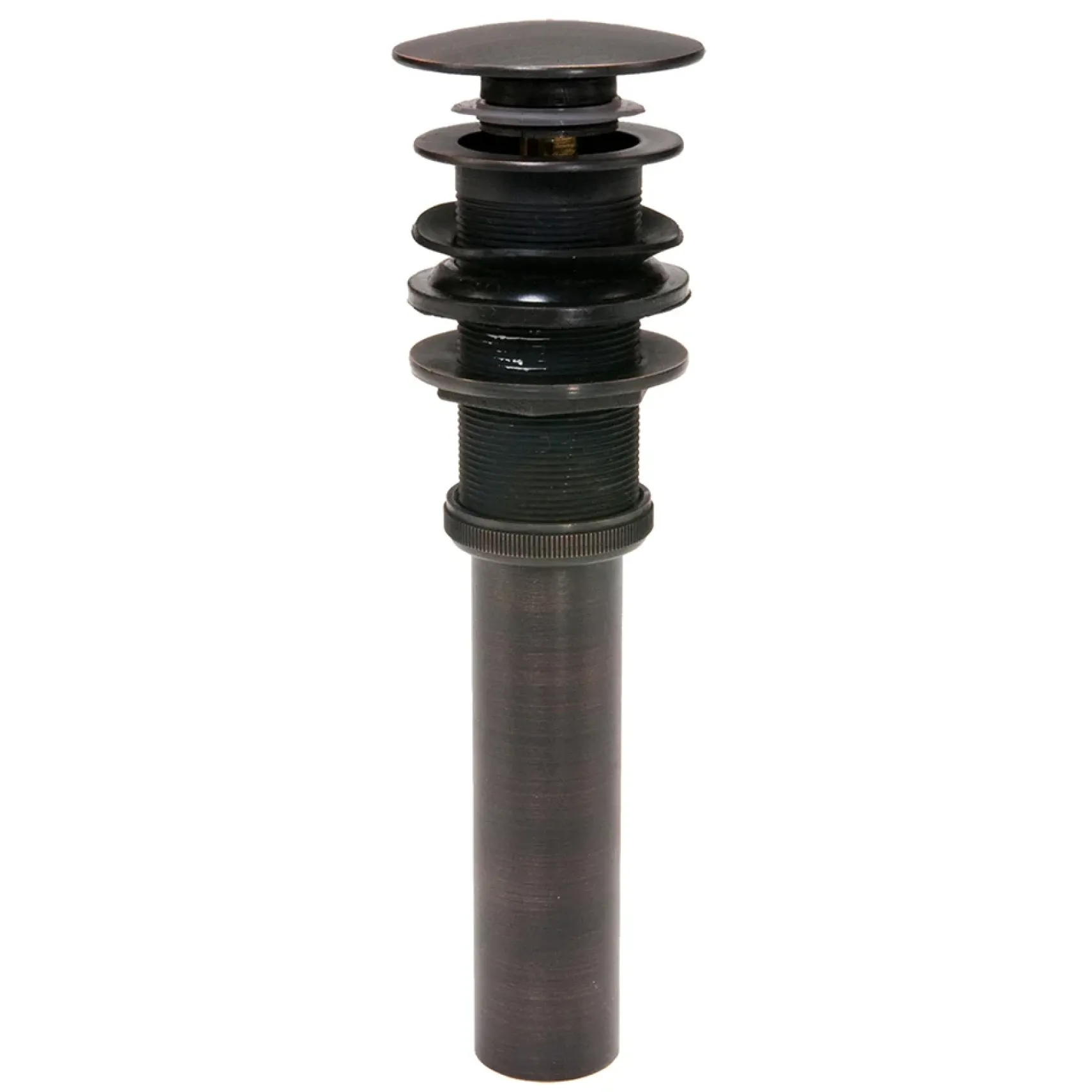 Premier Copper Products 15" Round Vessel Tub Hammered Copper Bathroom Sink, Matching Drain and Accessories, Oil Rubbed Bronze, BSP5_VRT15DB-P