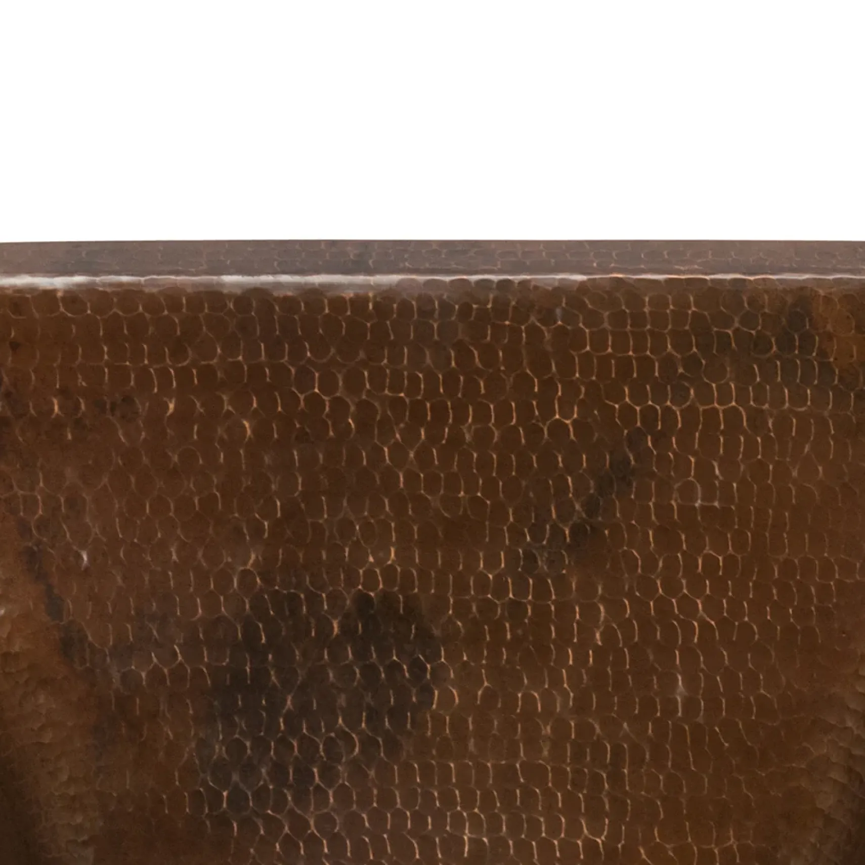 Premier Copper Products 15" Square Hammered Copper Bar/Prep Sink w/ 3.5" Drain Opening, Matching Drain and Accessories, Oil Rubbed Bronze, BSP5_BS15DB3-D