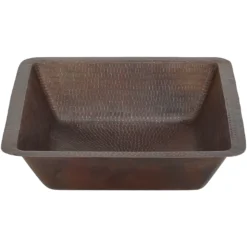 Premier Copper Products 19" Rectangle Copper Bathroom Sink, Oil Rubbed Bronze, LREC19DB