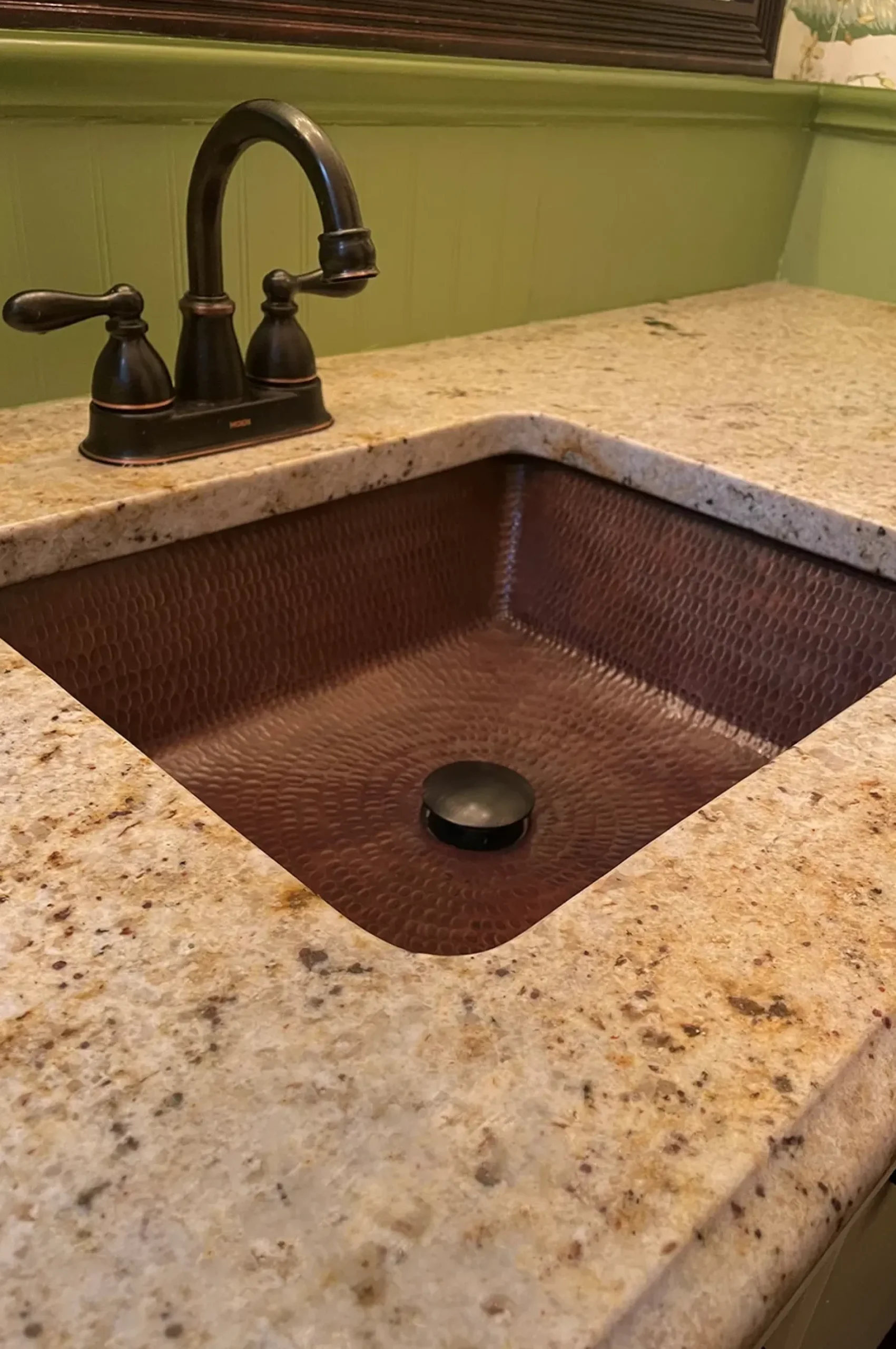 Premier Copper Products 19" Rectangle Copper Bathroom Sink, Oil Rubbed Bronze, LREC19DB