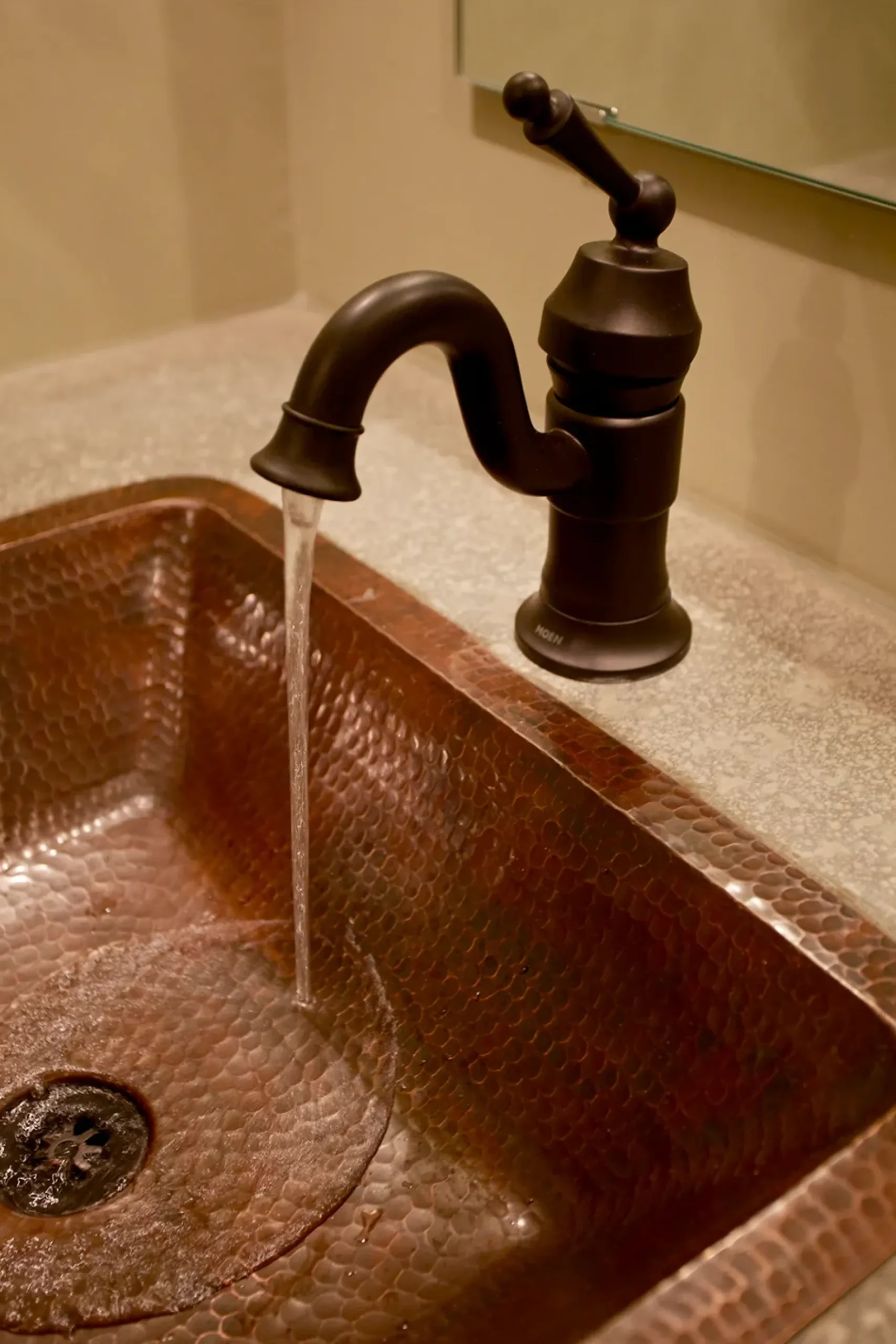 Premier Copper Products 19" Rectangle Copper Bathroom Sink, Oil Rubbed Bronze, LREC19DB
