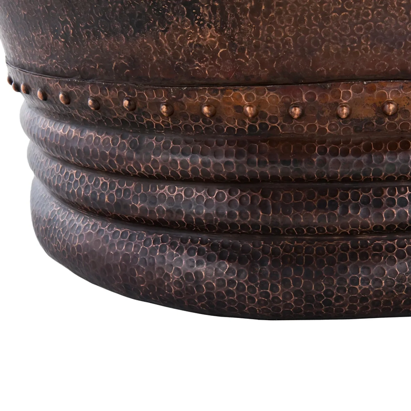 Premier Copper Products 67" Hammered Copper Single Slipper Bathtub and Drain Package, Oil Rubbed Bronze, BSP5_BTS67DB