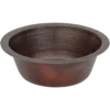 Premier Copper Products 14" Copper Bar/Prep Sink, Oil Rubbed Bronze, BR14DB2