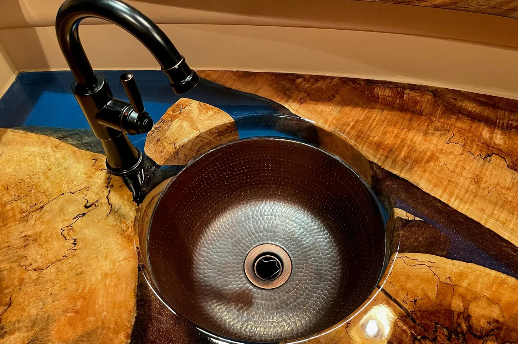 Premier Copper Products 14" Copper Bar/Prep Sink, Oil Rubbed Bronze, BR14DB2