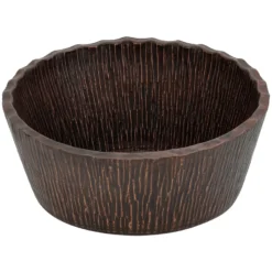Premier Copper Products 15" Copper Bathroom Sink, Oil Rubbed Bronze, PVRTRDB