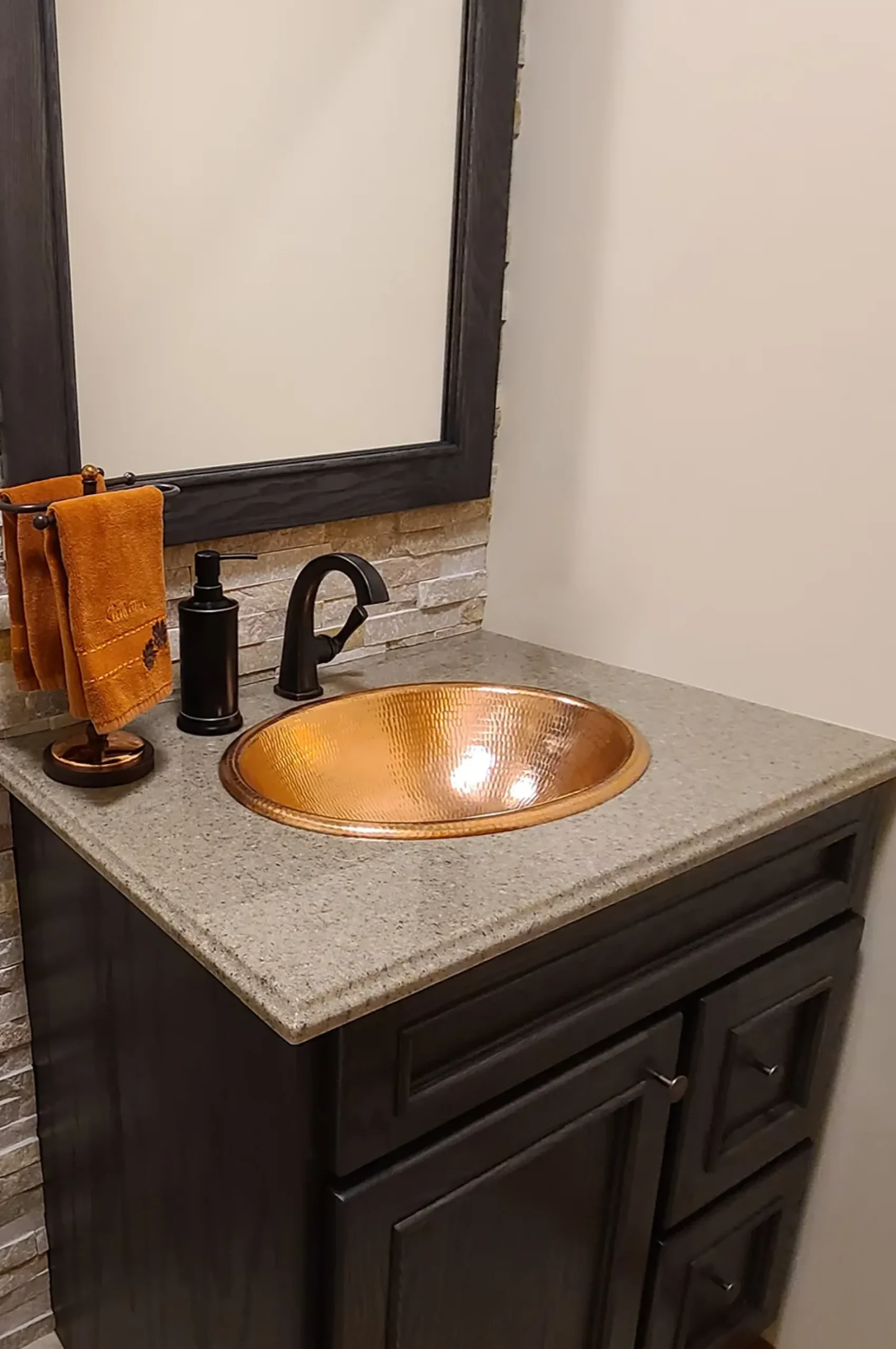 Premier Copper Products 19" Oval Copper Bathroom Sink, Polished Copper, LO19FPC