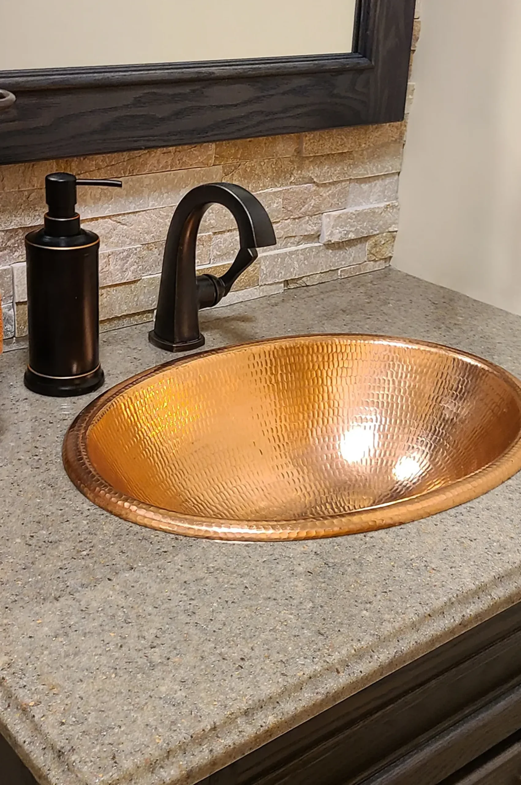 Premier Copper Products 19" Oval Copper Bathroom Sink, Polished Copper, LO19FPC