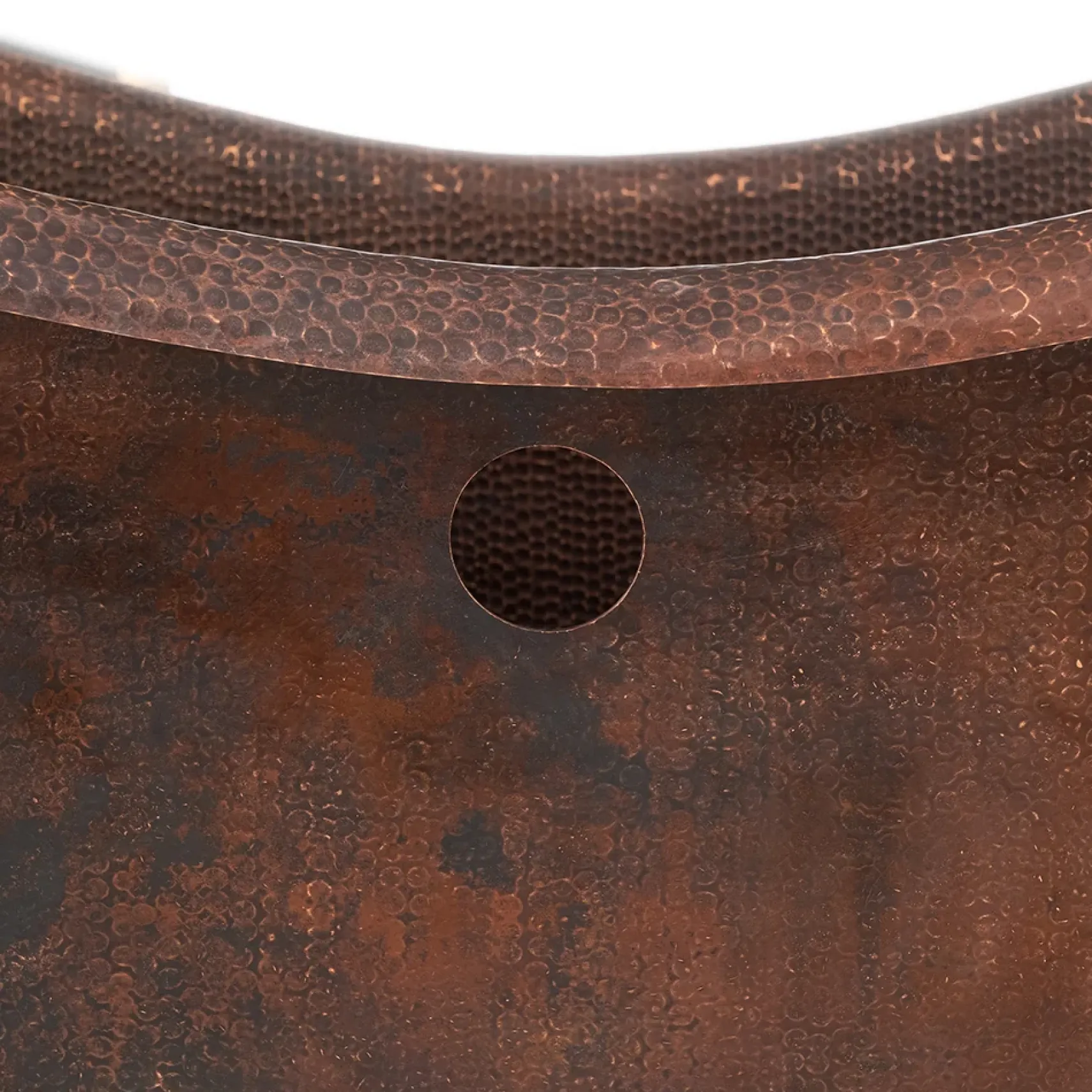 Premier Copper Products 72" Hammered Copper Double Slipper Bathtub with Rings and Overflow Holes and Drain Package, Oil Rubbed Bronze, BSP5_BTDR72DBOF