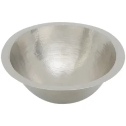Premier Copper Products 19" Oval Copper Bathroom Sink, Nickel, LO19FEN