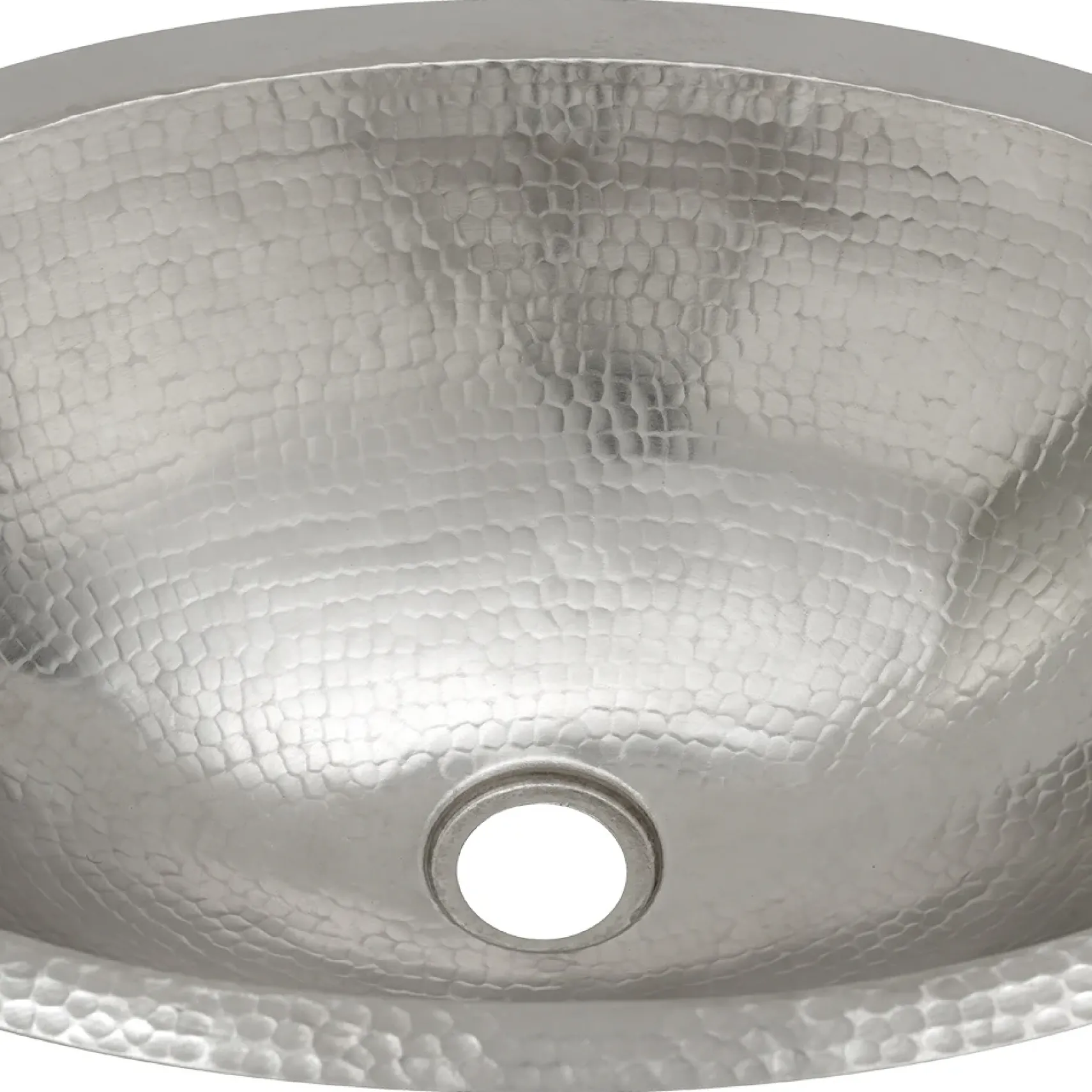 Premier Copper Products 19" Oval Copper Bathroom Sink, Nickel, LO19FEN