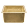 Premier Copper Products 16" Rectangle Terra Firma Brass Bar/Prep Sink, TFBREC16PB