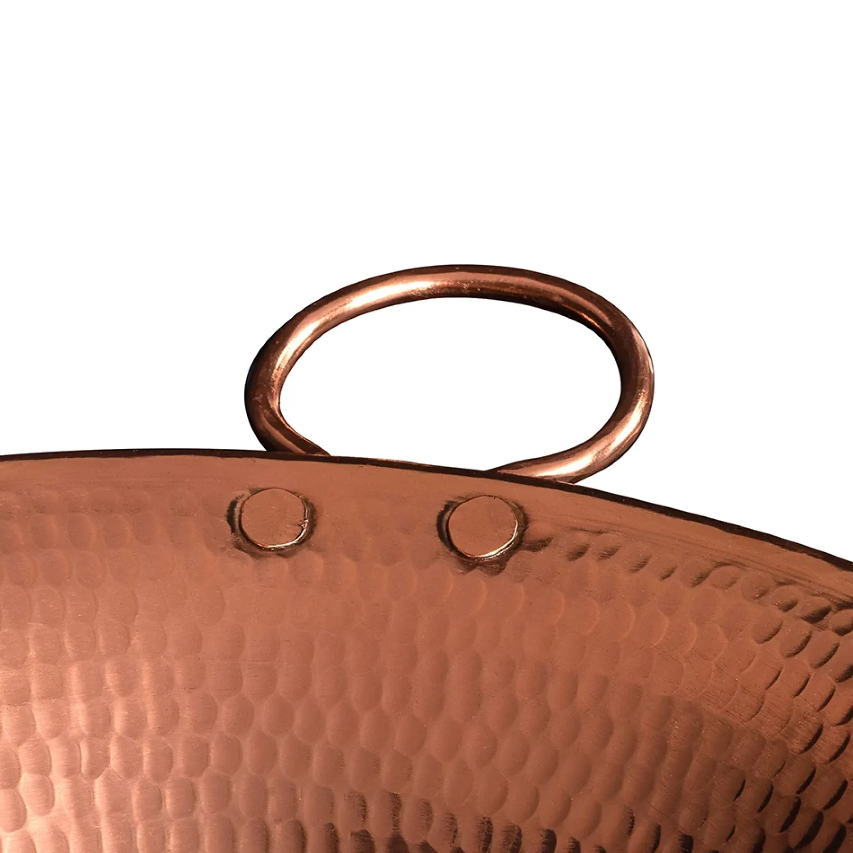 Premier Copper Products 16" Round Miners Pan Vessel Hammered Copper Bathroom Sink in Polished Copper, Matching Drain and Accessories, BSP5_VR16MPPC-P